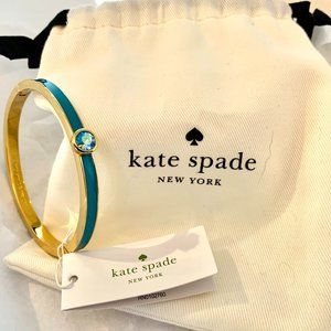 NWT - KATE SPADE FOREVER GEMS BANGLE - TURQUOISE